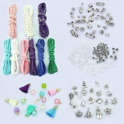 Make Charm Bracelets Kits 800 pcs Premium Bracelet Jewelry Making Kit Arts and Crafts for Girls Best Birthday/Christmas Gifts...