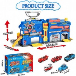 Kids Toys Cars Playset for Boys Toddler Toys for 3 4 5 6 Year Old Boys Racing Car Garage Toys with Race Track 5 Themed Cars S...