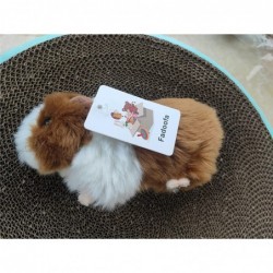 7" Realistic Plush Guinea Pig Toy Simulation Stuffed Animal Soft Toy Decor Gift (Dark Brown+White) $42.21 Stuffed Animals & T...