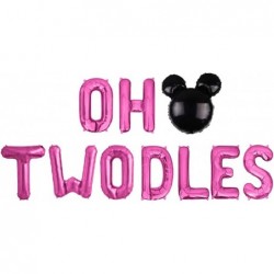 Oh Twodles Balloons Banner Oh Twodles 2nd Birthday Party Decorations for Themed of Minnie Micky Mouse for Girl Boy Oh Twodles...