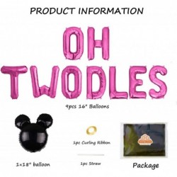 Oh Twodles Balloons Banner Oh Twodles 2nd Birthday Party Decorations for Themed of Minnie Micky Mouse for Girl Boy Oh Twodles...