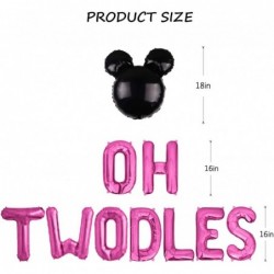 Oh Twodles Balloons Banner Oh Twodles 2nd Birthday Party Decorations for Themed of Minnie Micky Mouse for Girl Boy Oh Twodles...