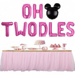 Oh Twodles Balloons Banner Oh Twodles 2nd Birthday Party Decorations for Themed of Minnie Micky Mouse for Girl Boy Oh Twodles...