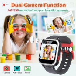 Kids Smart Watch with 90°Rotatable Camera Smartwatch Touch Screen Kids Watch Music Pedometer Flashlight Games Digital Wrist W...