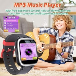 Kids Smart Watch with 90°Rotatable Camera Smartwatch Touch Screen Kids Watch Music Pedometer Flashlight Games Digital Wrist W...