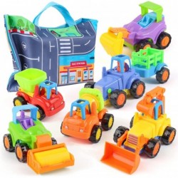 Inertia Baby Toy for 1 Year Old Boy Cars Gifts with Storage Bag 6 Pcs Push and Go Cars Toys Kids Toys Car for Boys Early Educ...