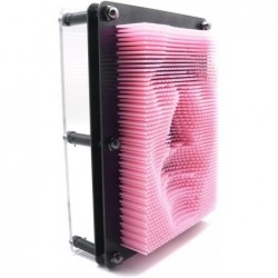 3D Pin Art Board - Classic Pin Art Toy Sculpture Pin Impression Mold 3-Dimensional 6" x 8" (Pink) $29.88 Gags & Practical Jok...