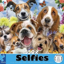 Selfies - Puppy Love - 550 Piece Jigsaw Puzzle $22.48 Jigsaw Puzzles