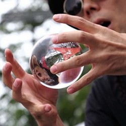 Clear Acrylic Contact Juggling Ball 95mm - Approx. 3.75" for isolations and Body Rolls $67.74 Juggling Sets