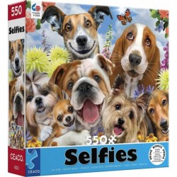 Selfies - Puppy Love - 550 Piece Jigsaw Puzzle $22.48 Jigsaw Puzzles