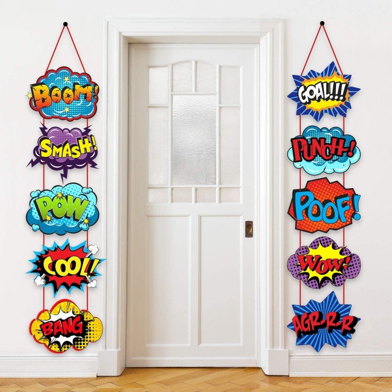 Large Hero Action Sign Cutouts Super Fun Hero Theme Party Supplies Door Hero Sign Hero Theme Birthday Party Hero Super Wall D...