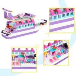 Dream Girls Cruise Ship Building Toys Creative Friends Yacht Building Sets 318 Pieces Girls Boat Building Kit Christmas Birth...