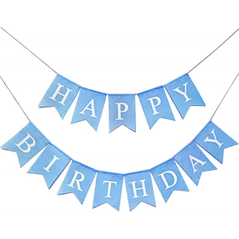 Blue Birthday Decorations for Men Navy Blue and Silver Happy Birthday ...