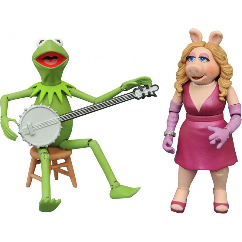 The Muppets Best of Series 1: Kermit & Miss Piggy Action Figure Two-Pack Multicolor $58.06 Action Figures