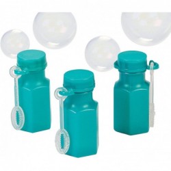 Teal Hexagon Bubble Bottles (4DZ) - Toys - 48 Pieces $31.89 Bubble Blowing Products