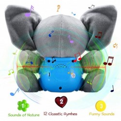 Plush Elephant Music Baby Toys 0 3 6 9 12 Months Cute Stuffed Animal Light Up Baby Toys Newborn Baby Musical Toys for Infant ...