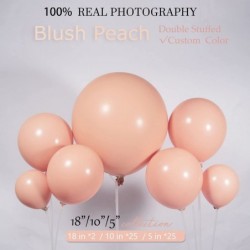 Blush Peach Double-Stuffed Nude Balloons different sizes 52 PACK 18+10+5 inch balloon Garland kit For Boho Theme Wedding Birt...