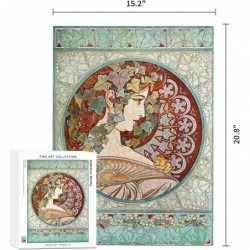 500-Piece Puzzle Ivy by Alphonse Mucha Artwork Jigsaw Puzzle Family Game Puzzle for Adults $45.23 Jigsaw Puzzles