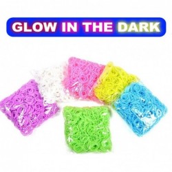 3700+ Colorful Rubber Bands Glow in The Dark Set Included: 3600+ Premium Quality Loom Bands in 6 Colors + 100 S-Clips + 15 Lo...