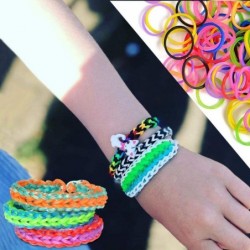 3700+ Colorful Rubber Bands Glow in The Dark Set Included: 3600+ Premium Quality Loom Bands in 6 Colors + 100 S-Clips + 15 Lo...