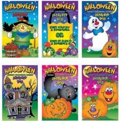 Halloween Activity Pads for Kids - Set of 12 Books - Party Favors and Handouts $21.92 Kids' Party Favor Sets