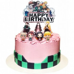 Demon s Themed Birthday Party Decorations slayer Cake Decoration Nezuko Party Decorations $23.39 Kids' Party Decorations