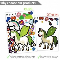 100 Sheets Make Your Own Stickers for Kids with 25 Designs Animals Mix Mermaids Unicorns Princess Prince and More Reward of F...