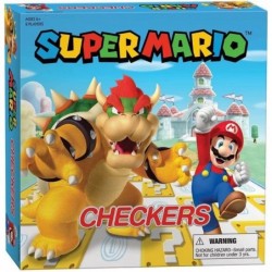 Super Mario Vs Bowser Checkers Game Set | Featuring Mario & Bowser | Checkers Perfect for Mario Fans Model Number: CK005-637-...