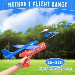 3 Pack Light Airplane Toy 12.4'' Launcher & Rubber Band Foam Flying Plane Large Throwing Toy 6 Year + $38.81 Flying Toys