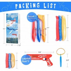 3 Pack Light Airplane Toy 12.4'' Launcher & Rubber Band Foam Flying Plane Large Throwing Toy 6 Year + $38.81 Flying Toys