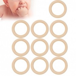 20Pcs Wood Rings Wood Natural Teething Rings DIY Jewelry Circle Pendant Craft Making Accessory (70mm) $26.57 Baby Teether Toys