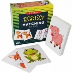 Animal Matching Cards Memory Game Large Durable Matching Game Toddler Games Preschool Game Toys for Boys Kids Games for 3 Yea...