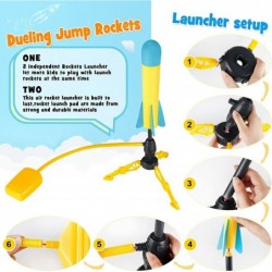 Toy Rocket Launcher for Kids Incl 2 Launchers & 8 Foam Rockets Shoots Up to 100 Feet Sturdy Jump Launch Toys Fun Outdoor Toy ...