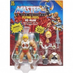 Origins Deluxe Action Figures Flying Fists He-Man 5.5-in Battle Figures for Storytelling Play and Display Gift for 6 to 10-Ye...