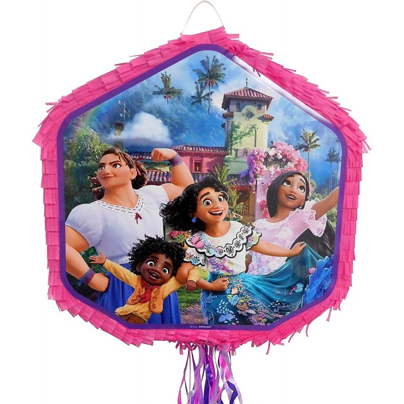 Party City Encanto Pull String Pinata Party Supplies 2 lbs. Capacity 18” W x 3” D x 17.5” H $69.24 Piñatas