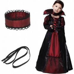 Girls Halloween Vampire Witch Costume with Necklace Vampire Queen Dress up $40.75 Kids' Costumes