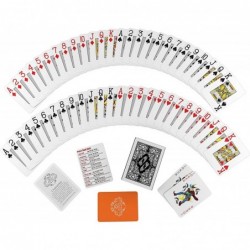 Waterproof Platinum Plastic Poker Cards with Texas Holdem Cut Card $34.02 Card Games