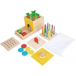 5 in 1 Object Permanence Box Toddler Play Kit Toys for 1 Year Old Babies 6-12 Months 2 Year Old $66.21 Early Development & Ac...