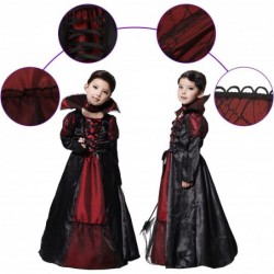 Girls Halloween Vampire Witch Costume with Necklace Vampire Queen Dress up $40.75 Kids' Costumes