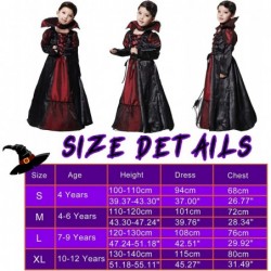 Girls Halloween Vampire Witch Costume with Necklace Vampire Queen Dress up $40.75 Kids' Costumes