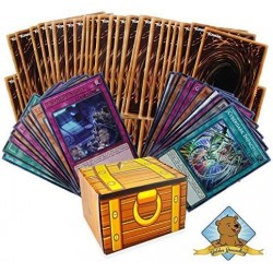 Yugioh 100 Card Lot - 10 Rares - 10 Holos - Treasure Chest Box! $26.19 Card Games