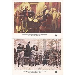 Bicentennial Souvenir Sheets Set of 4 - 13-31 Cent US Stamps Scott 1686-89 $17.09 Collectibles Display & Storage