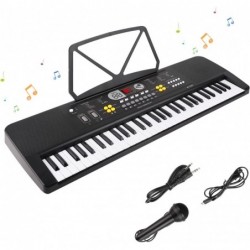 Keyboard Piano for Kids 61 Keys Electronic Piano Keyboard Music Piano with Microphone/Double Speaker Educational Instrument T...