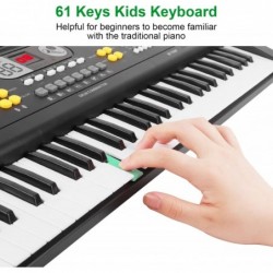 Keyboard Piano for Kids 61 Keys Electronic Piano Keyboard Music Piano with Microphone/Double Speaker Educational Instrument T...