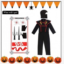 Ninja Costume Boy Halloween Luxury Costume Dragon Ninja Muscle Costume $31.09 Kids' Costumes