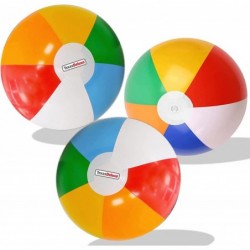 3 Pack Colored Inflatable Beach Balls for Kids 30cm 11.8" Small Beach Ball Bulk Beach Toys Beach Balls for Pool $19.99 Toy Sp...