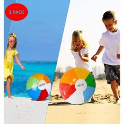 3 Pack Colored Inflatable Beach Balls for Kids 30cm 11.8" Small Beach Ball Bulk Beach Toys Beach Balls for Pool $19.99 Toy Sp...