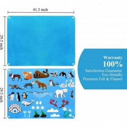 Kids Polar Animals Flannel Felt-Board Stories Set for Toddler Preschool Ocean Creatures Aquarium Toys 3.5 Feet Story Board In...