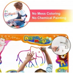 Water Drawing Mat Aqua Magic Doodle Kids Toys Mess Free Coloring Painting Educational Writing Mats Xmas Gift for Toddlers Boy...