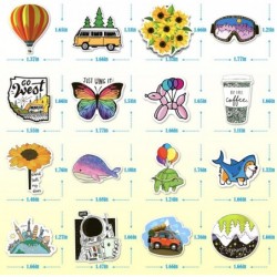 Water Bottle Stickers 300 PCS Cute Stickers for Kids Vinyl Aesthetic Stickers Waterproof Stickers for Laptop Skateboard Scrap...